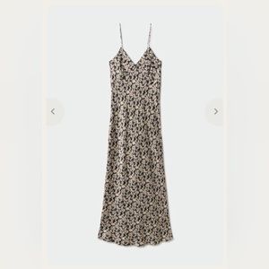 Silk Laundry Deco Rouleau slip dress
